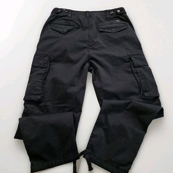 American Eagle Cargo Pants Mens 30x30/27 Black Flex Lived-In Utility Tech Casual - Picture 16 of 16